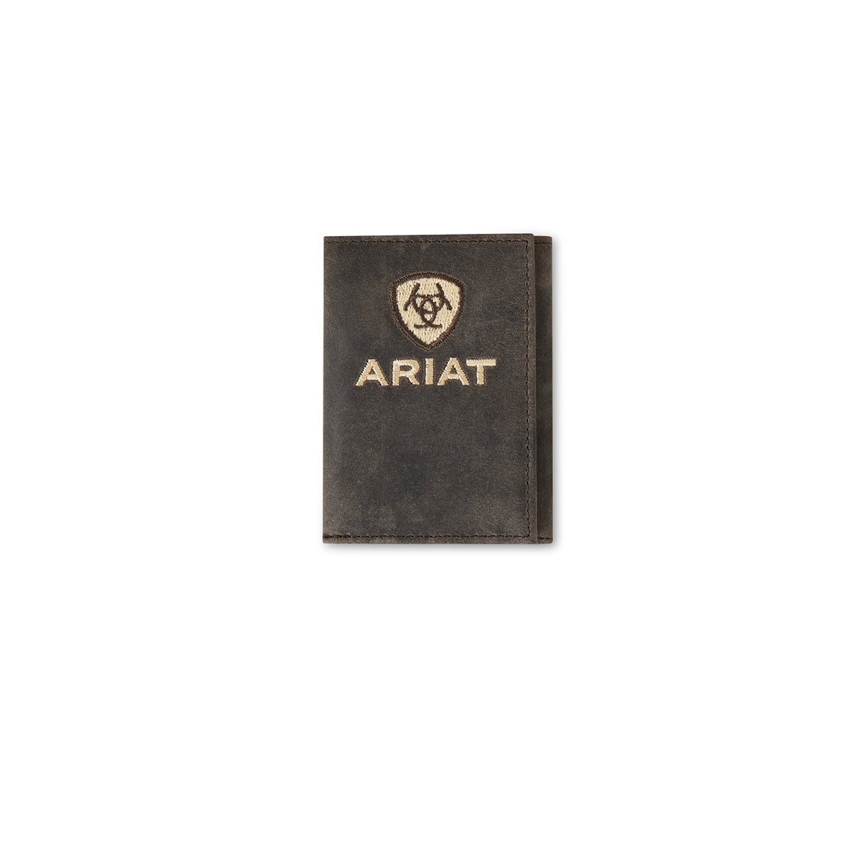Ariat Trifold Wallet Crazy Horse Leather Brown A3556702