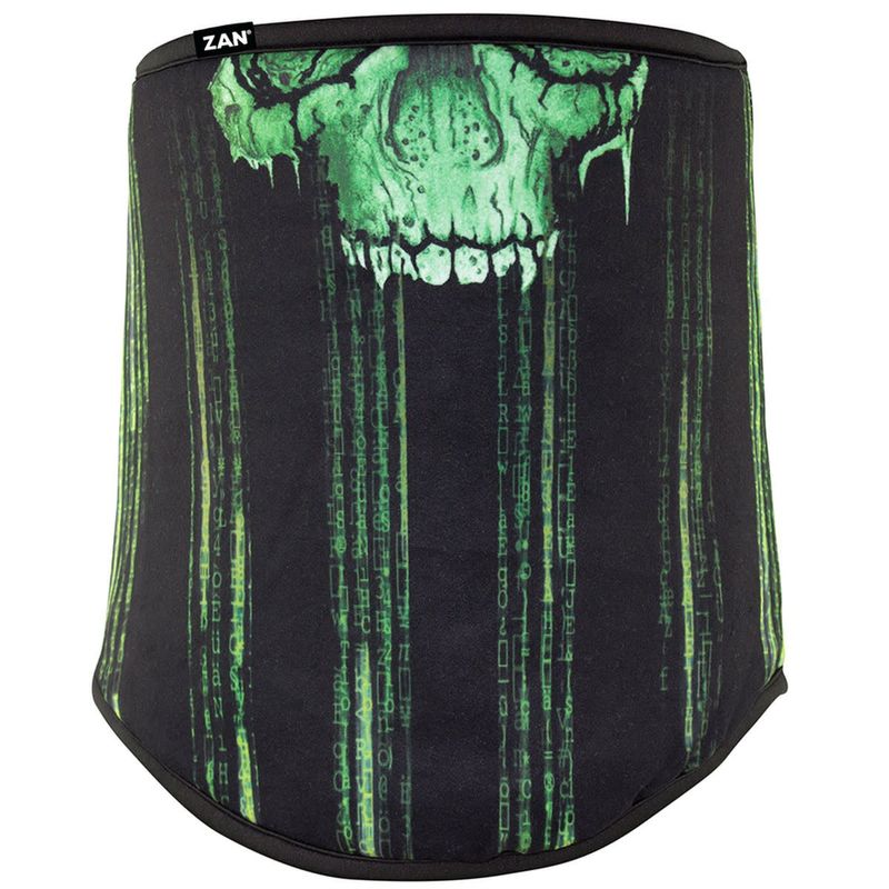 ***Zan® Neck Gaiter Sportflex® UPF50+ Series High Pile Fleece Cyber Skull  WFL452