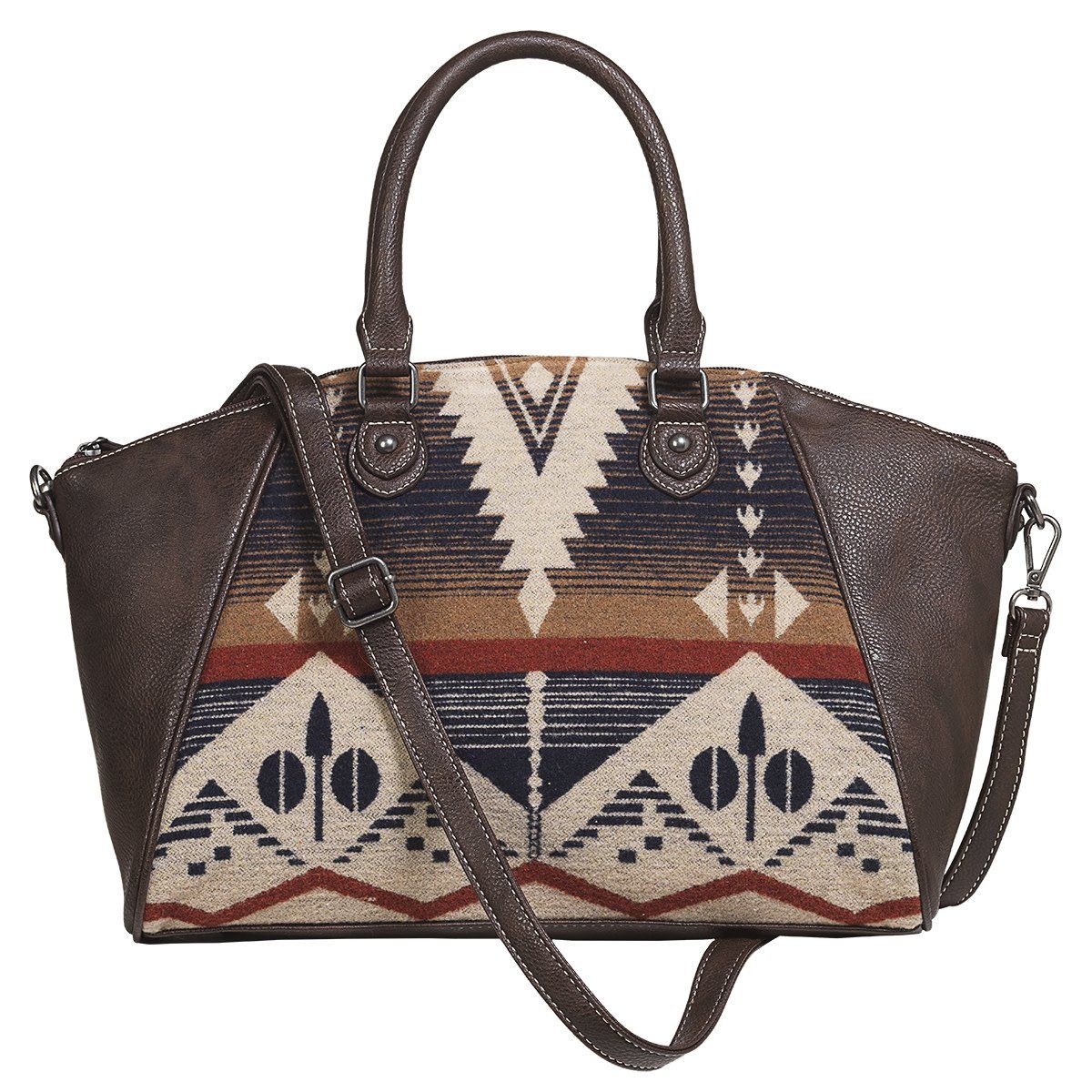 NOCONA LADIES JOLENE STYLE CONCEAL CARRY SATCHEL CHOCOLATE N770013647