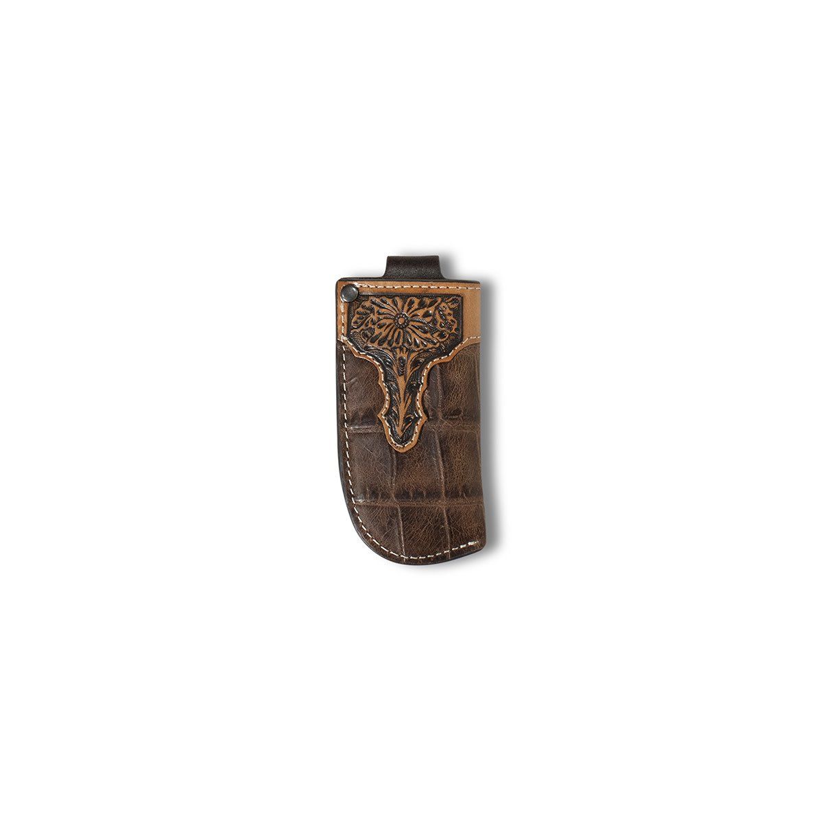 Ariat Vertical Knife Sheath Croco Print BR A1802102 Ariat Vertical Knife Sheath Croco Print BR A1802102