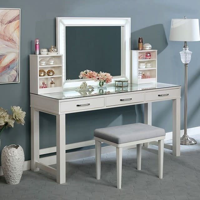 Stephanie WHITE Vanity (FOA-DK5685WH-1,FOA-DK5685WH-2)
