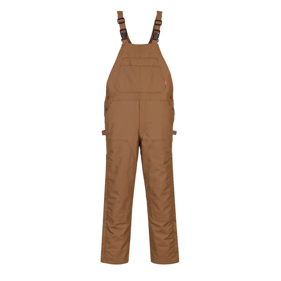 Portwest UFR49 Duck Lined Overall, Color: BROWN, Size: SMALL