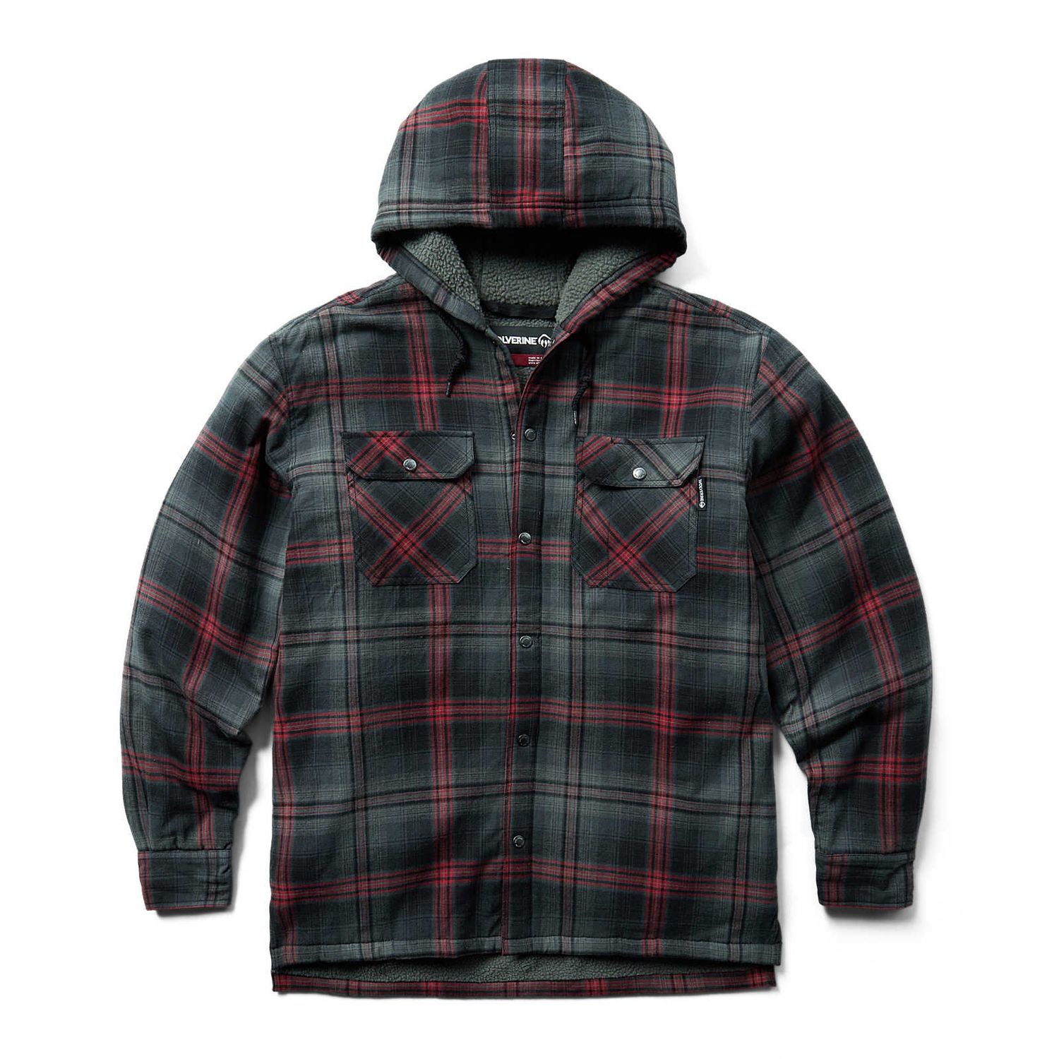 Wolverine Hastings Sherpa Lined Hood, Color: SJ / GUNMETAL W1211560-041, Size: MEDIUM
