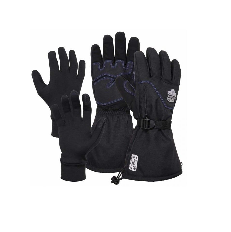 Ergodyne ProFlex 825WP Thermal Waterproof Winter Work Gloves Ergodyne ProFlex 825WP Thermal Waterproof Winter Work Gloves, Size: S