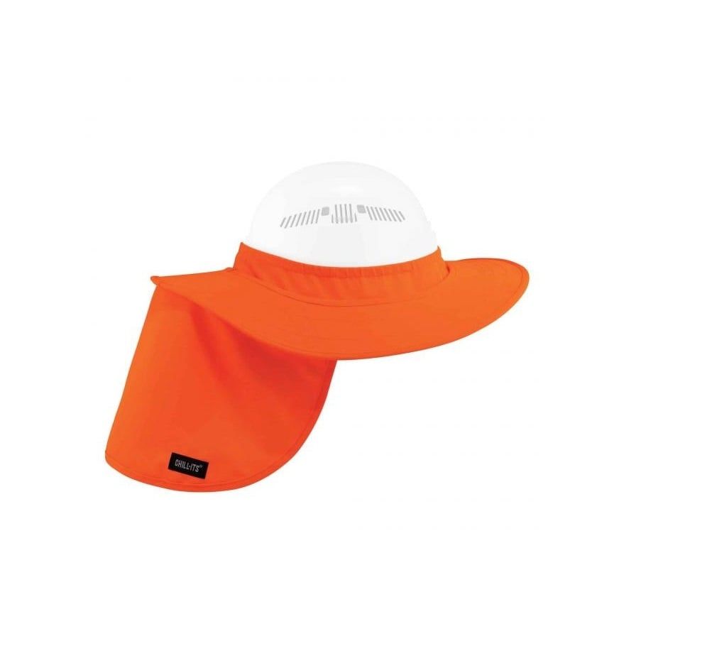 ERGODYNE 6660 HARD HAT BRIM & SHADE, Color: ORANGE