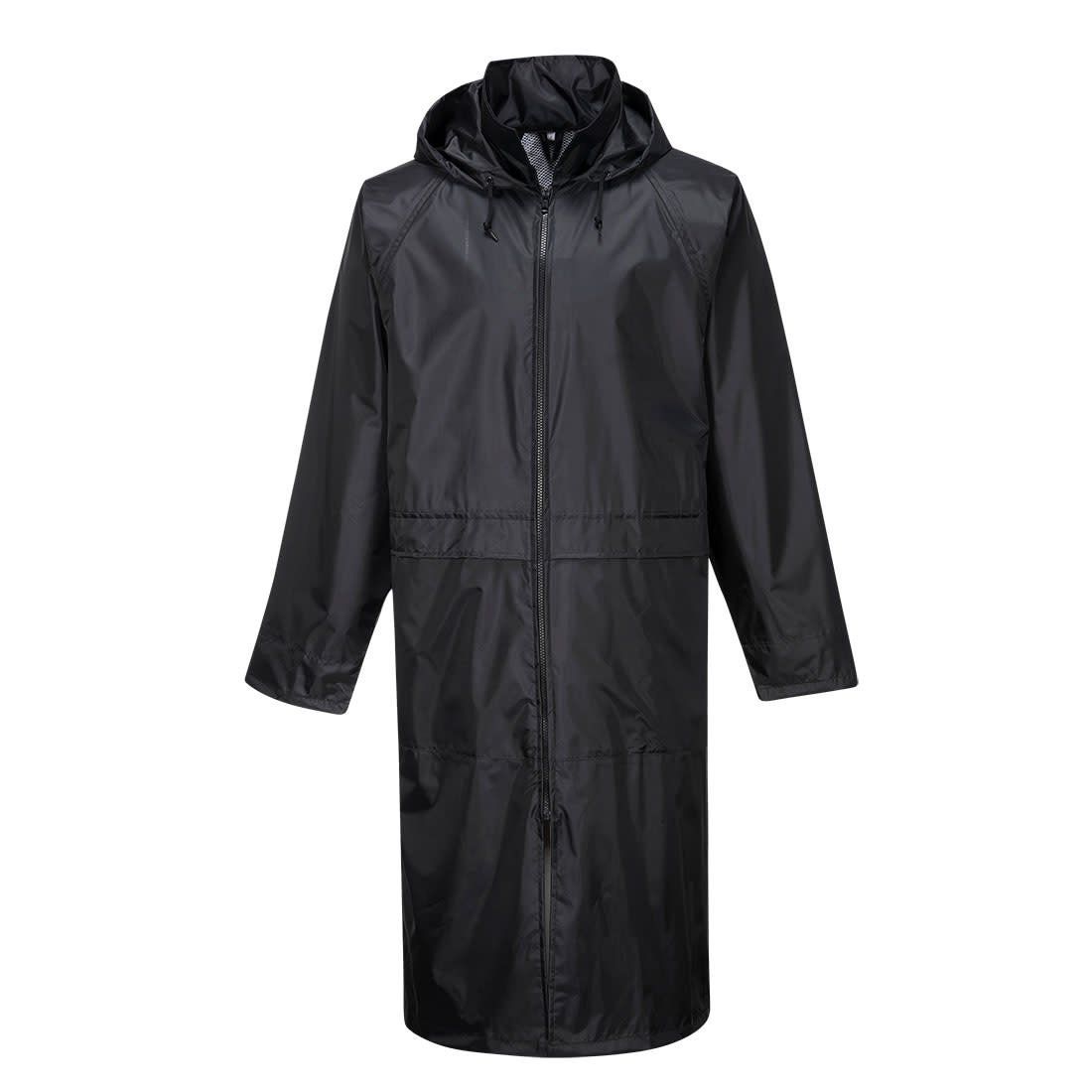 PORTWEST Classic Rain Coat S438, Color: Black, Size: Small