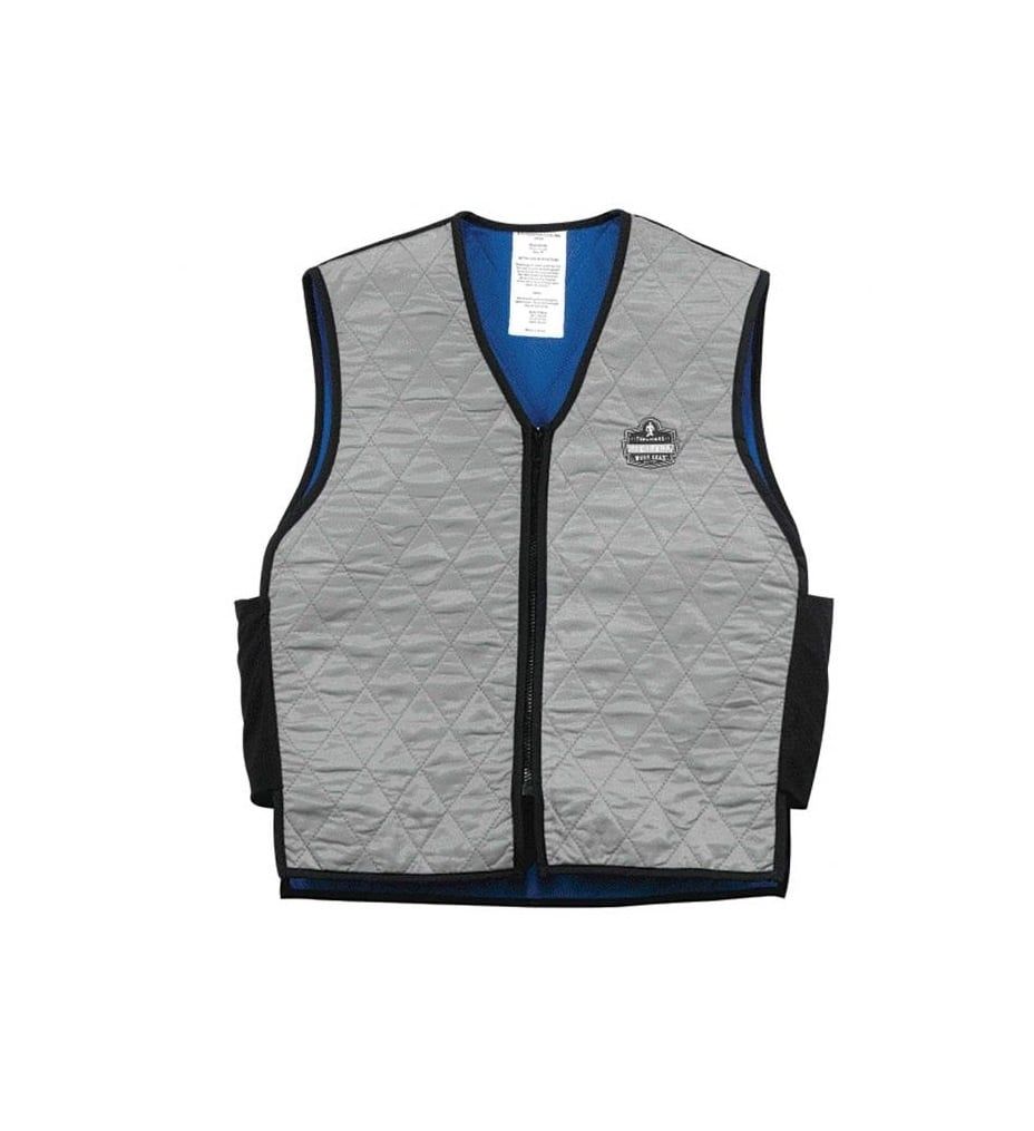 ERGODYNE COOLING VEST EMBEDDED POLYMER 6665 , Color: GRAY, Size: M