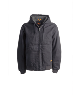 TIMBERLAND GRITMAN LINED CANVAS HOODED JACKET TB0A1VB4, Color: BLACK, Size: S