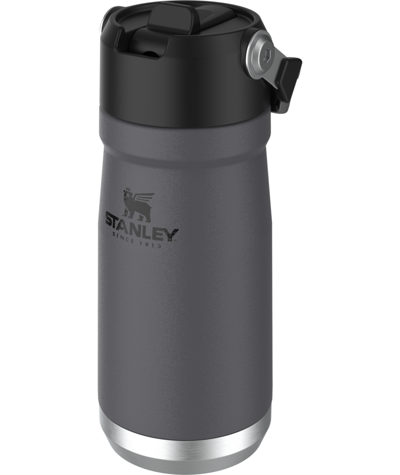 Stanley  The IceFlow™ Flip Straw Water Bottle 17oz, Color: Charcoal