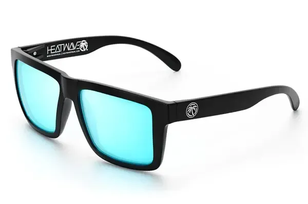 HEATWAVE XL Vise Z87 Sunglasses, Color: Black Frame / Arctic Chrome Lens