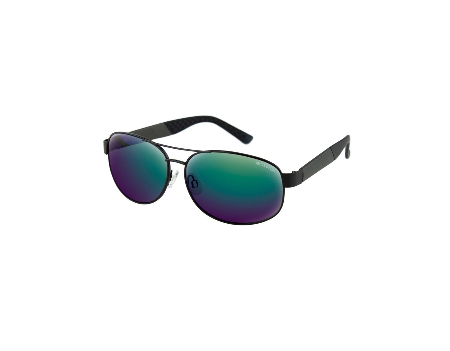 Bobster Commander, Color: BCOM101HD Brown HD Green Mirror Lens W Matte Metallic Charcoal/Matte Black Metal Frame