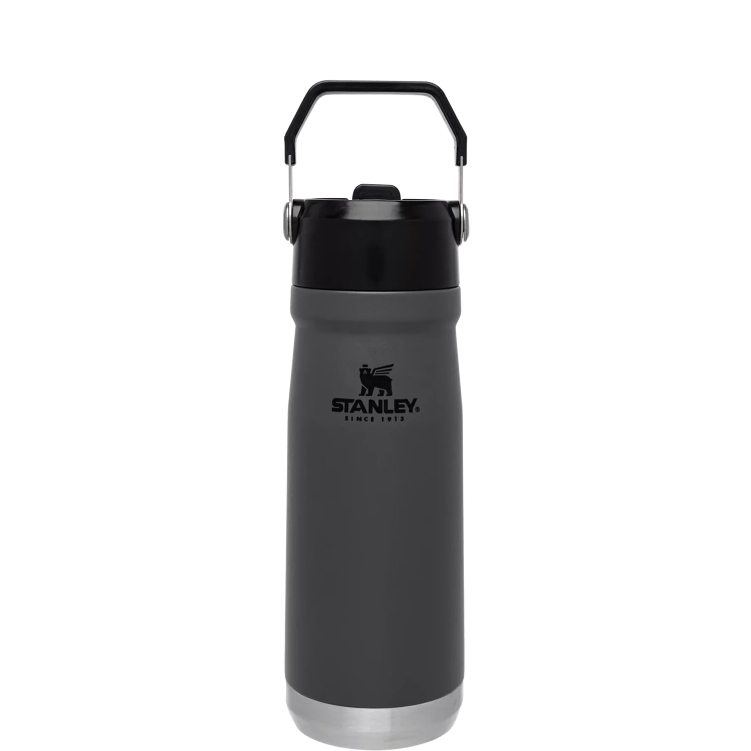 Stanley The IceFlow™ Flip Straw Water Bottle 22oz, Color: Charcoal