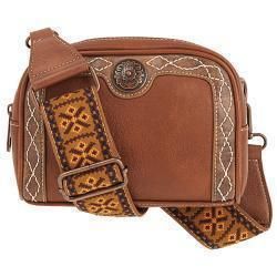 Nocona Ladies Ivy Collection Belt Crossbody Bag Tan N7511508