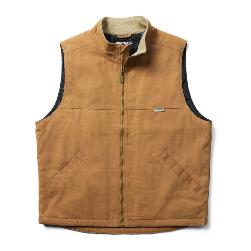 WOLVERINE SHERPA COLLAR CANVAS VEST W1207250-253
