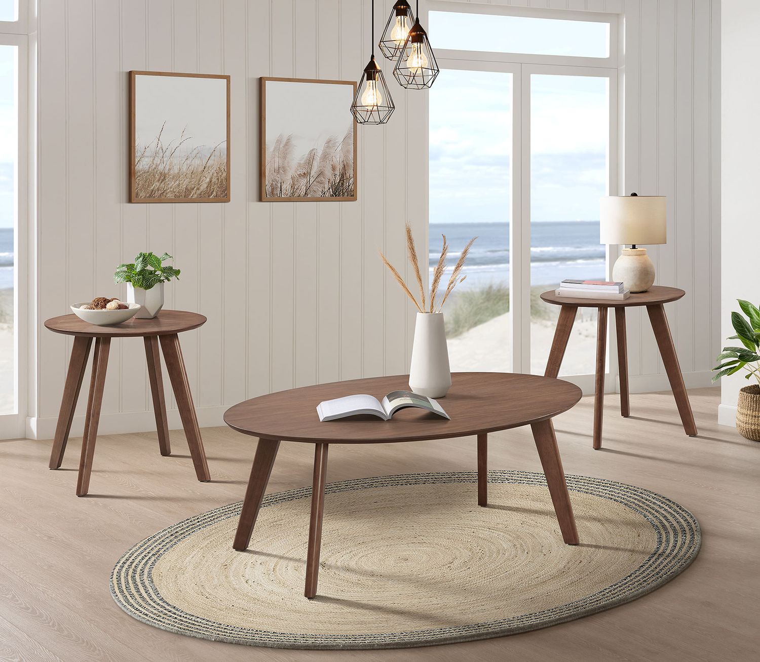 Theo 3pc occasional set in walnut (T-9160-5-OT)