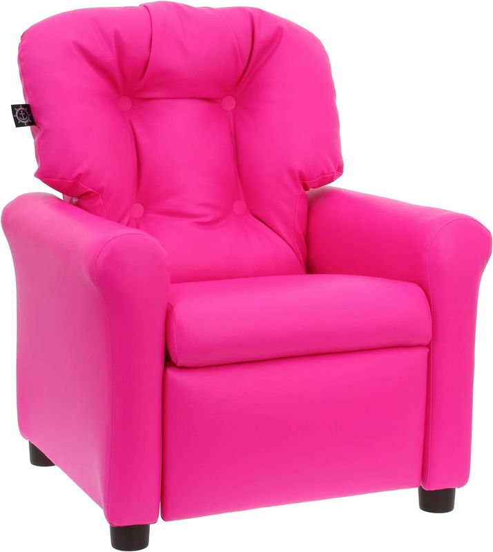 Traditional Kids Recliner Hot Pink (444010)