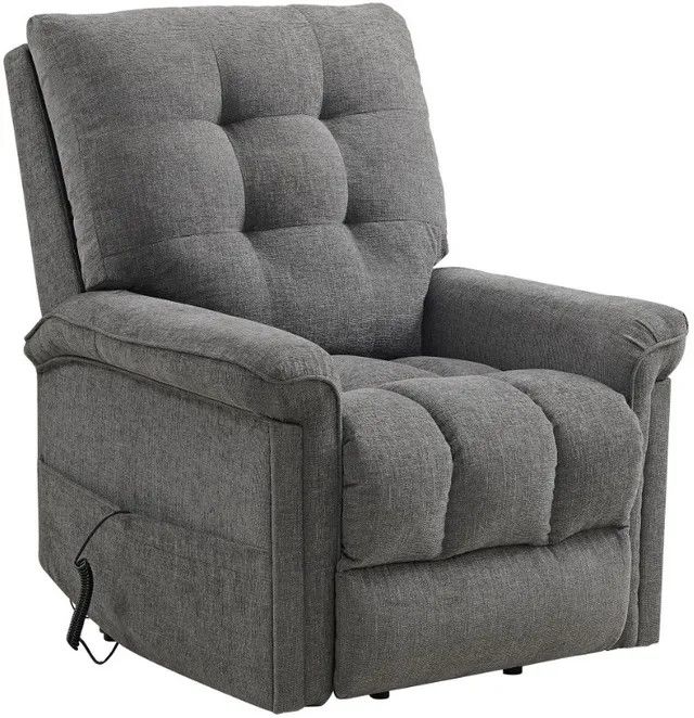 Pecos Power Motion Lift Chair in 15337-2 Ribbit Charcoal Pecos Power Motion Lift Chair in 15337-2 Ribbit Charcoal