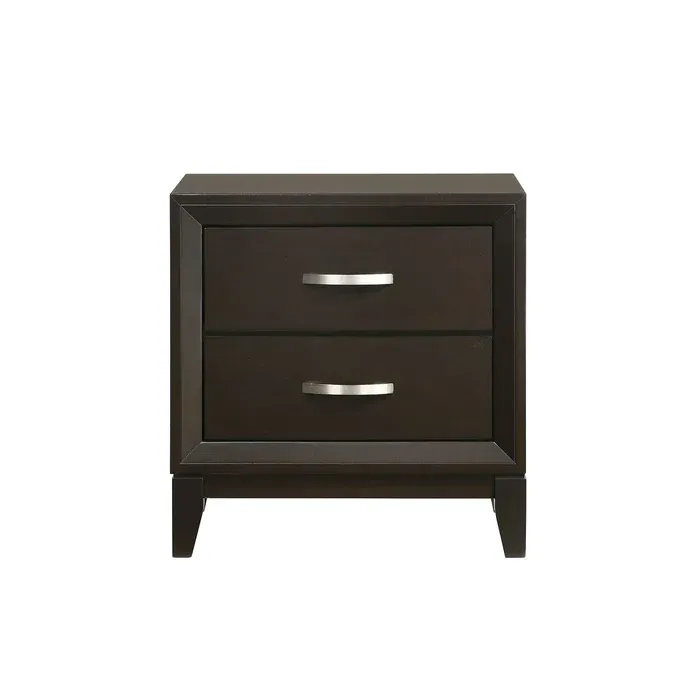Beaumont 2-Drawer Nightstand in Merlot (B.1140.NS)