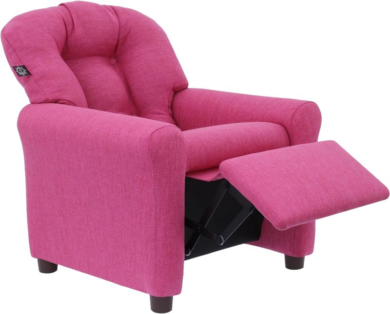 Traditional Kids Recliner Magenta (444490)