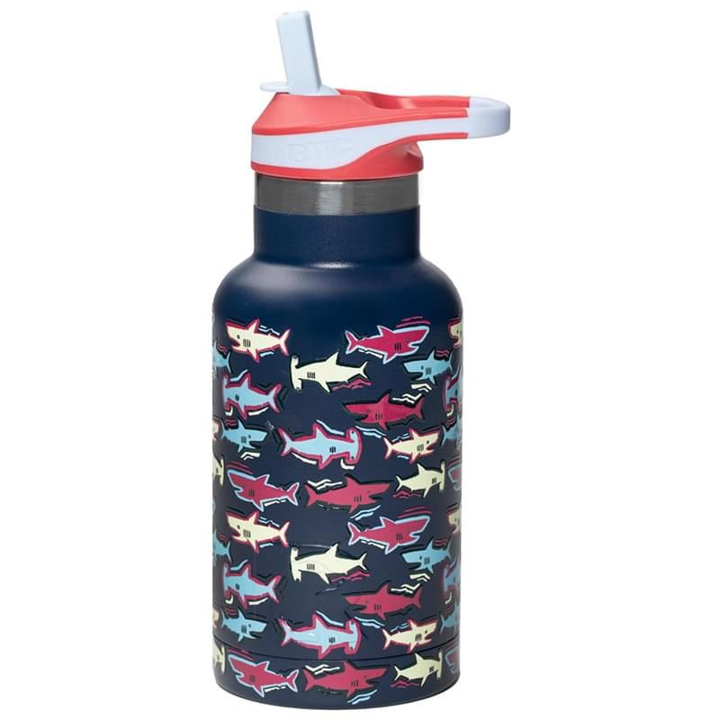 RTIC 12oz CUB BOTTLE, Color: NAVY SHARKS