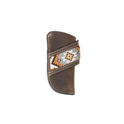 3D Knife Sheath Vertical Southwest Diamond Brown D8401602