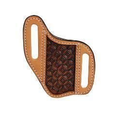 3D Leather Knife Sheath Cross Tan D8400608
