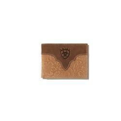 Ariat Bifold Wallet Floral Embossed Brown A3555702