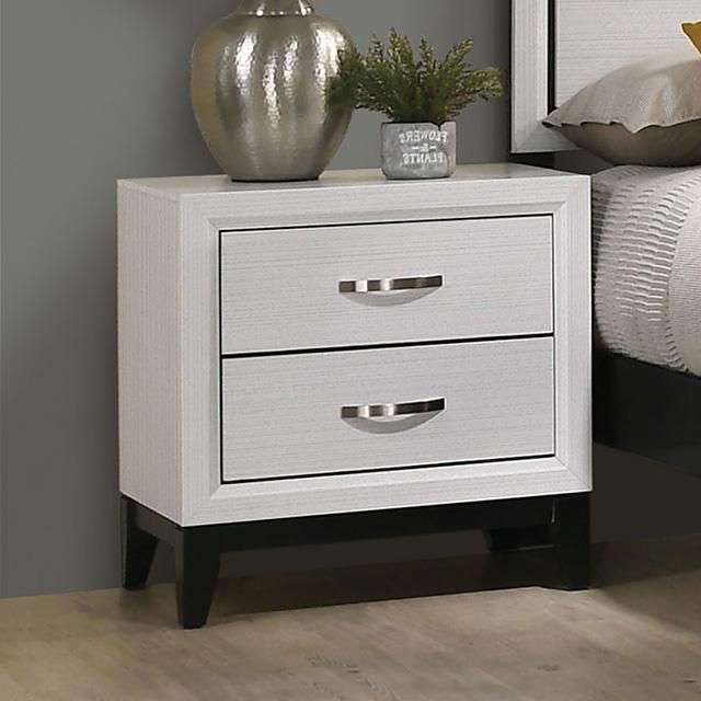 Errico White Nightstand (FM7215WH-N)
