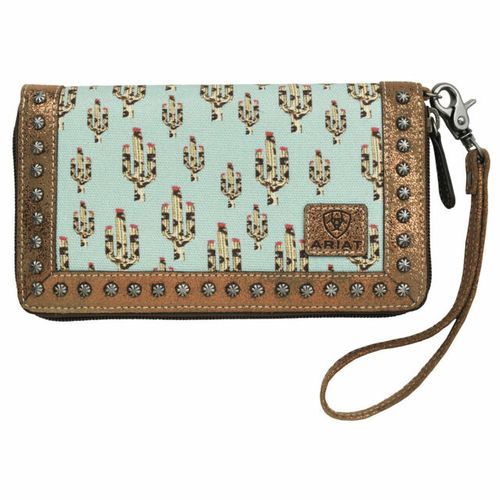 Ariat Clutch Cruiser Matcher Leopard Cactus Turquoise A770000133
