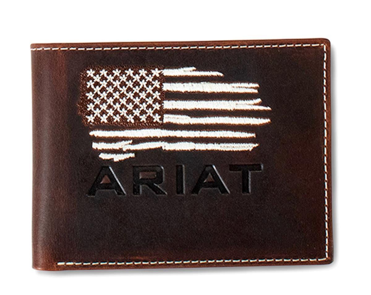 Ariat Bifold PassCase Distressed American Flag DB A3553834