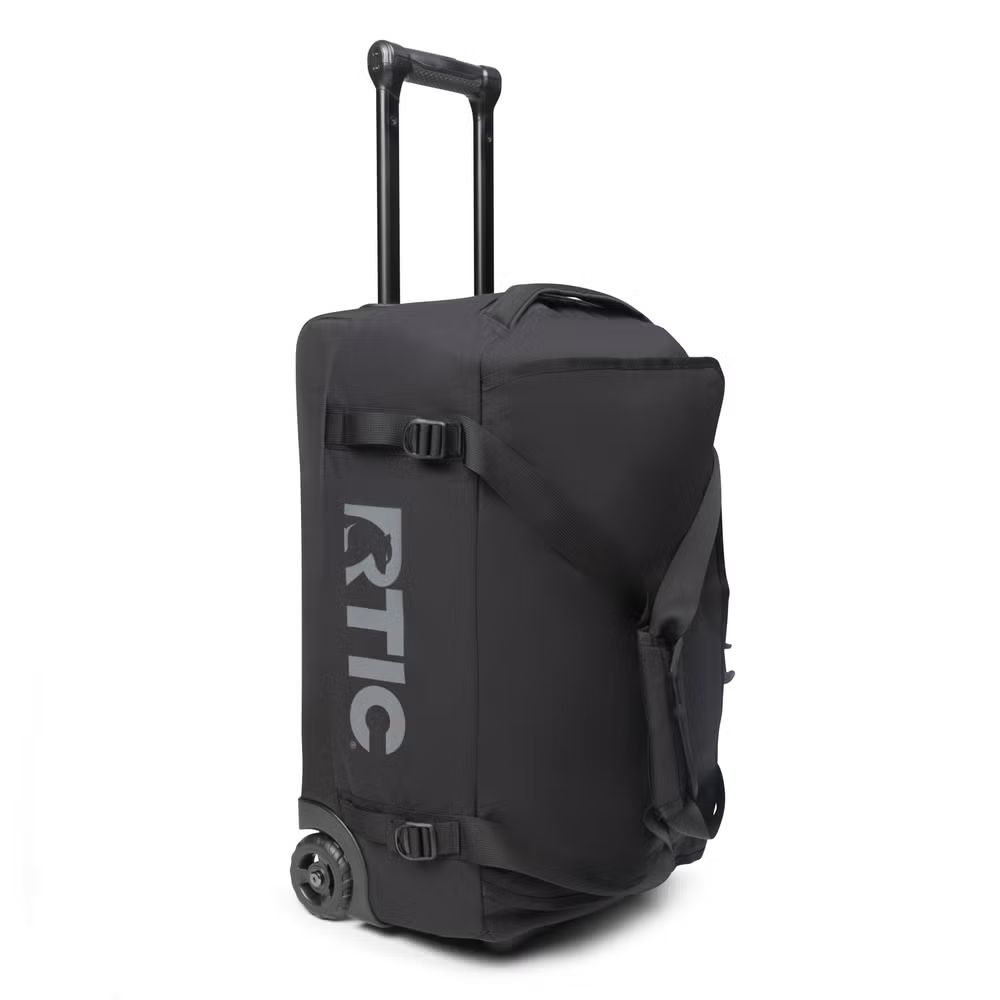RTIC LARGE ROAD TRIP ROLLING DUFFLE BAG, Color: BLACK
