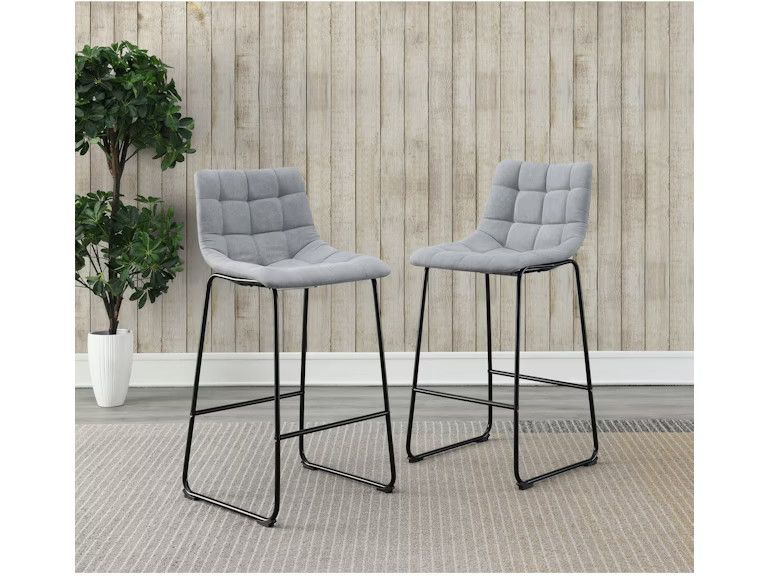 Seth 30in Linen Grey Bar Stool (BSH600BSE)