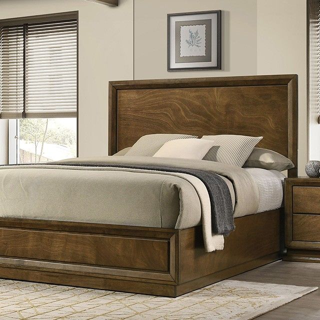 Kirkham E.King Bed Walnut (FM7213WN-K-HBFB,FM7213WN-EK-R)