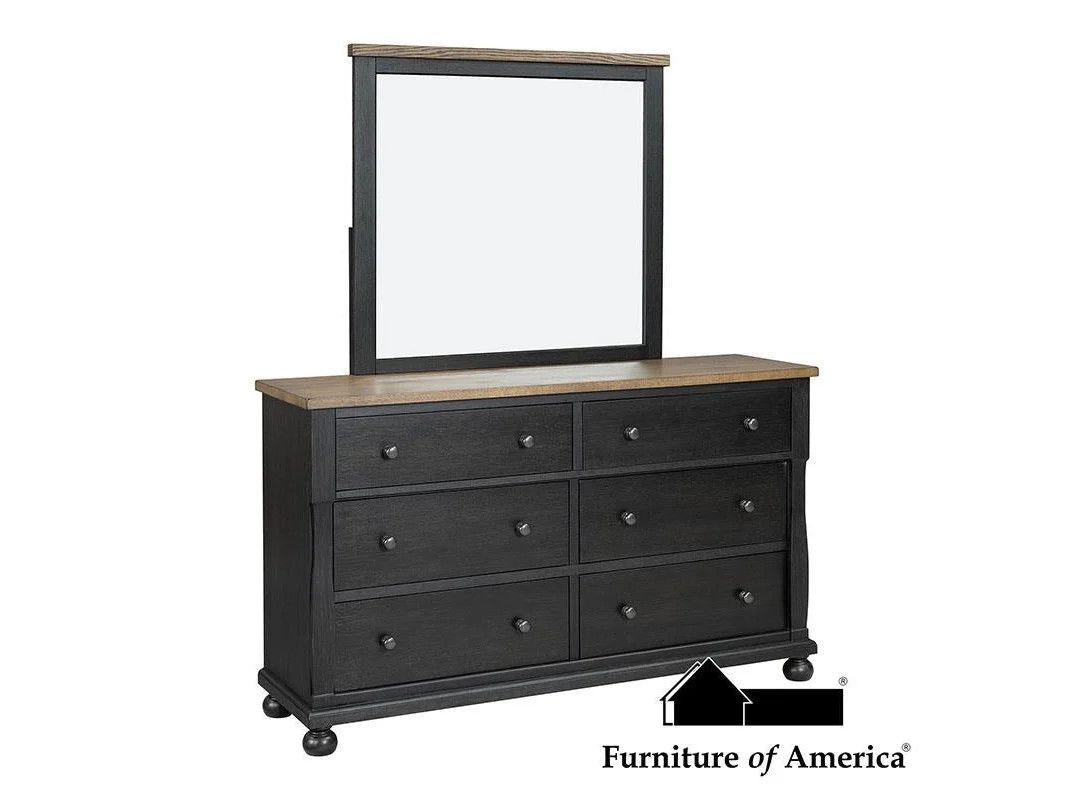Neue Mills Dresser/mirror (FM79009BK-D/M)