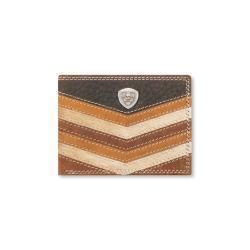 Ariat Mens Bifold Style Wallet Chevron Patchwork Multicolor A3563897