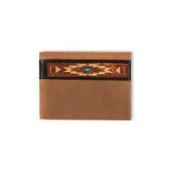 Ariat Mens Bifold Style Wallet Southwestern Aged Bark A35585217