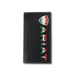 Ariat Rodeo Wallet Mexican Flag Colors Black A3555101 Ariat Rodeo Wallet Mexican Flag Colors Black A3555101