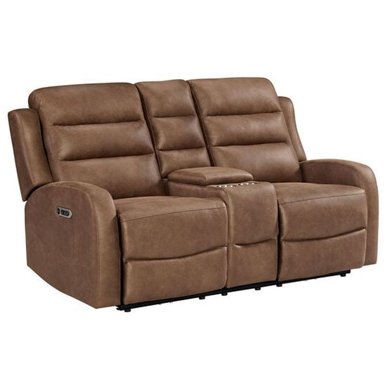 Avanti Power Loveseat in Whiskers PU Brown (U-5260-8940-285PP)