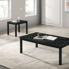 Findlay Sintered Stone Top, Black 3 Piece Occasional Set FM42900BK-3PK