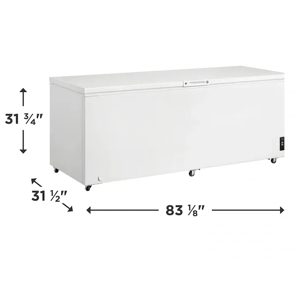 Frigidaire 24.8 Cu. Ft. Chest Freezer,- White  FFCL2542AW