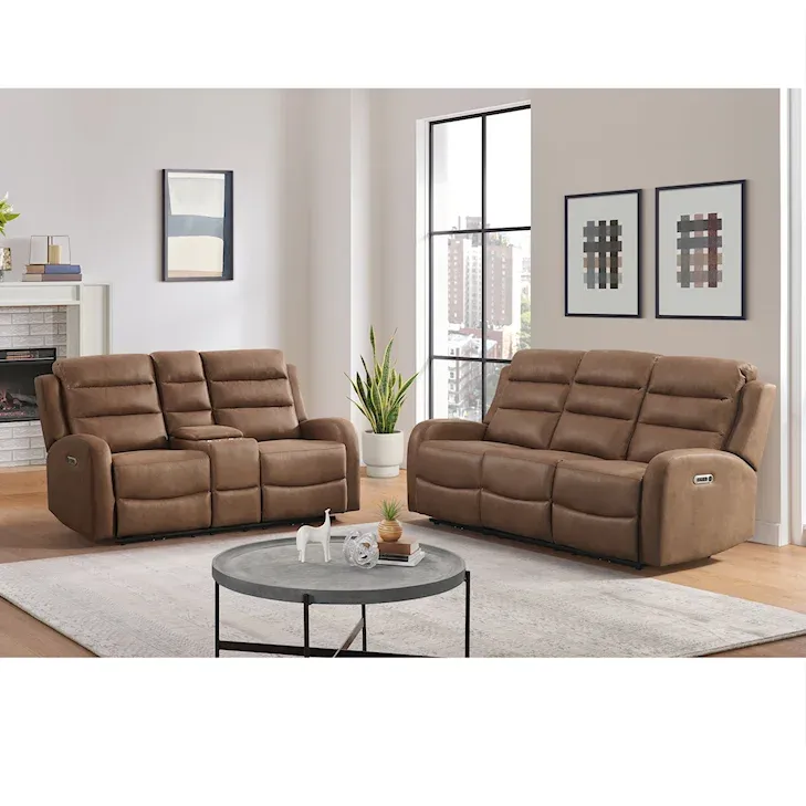 Avanti Power Loveseat in Whiskers PU Brown (U-5260-8940-285PP)