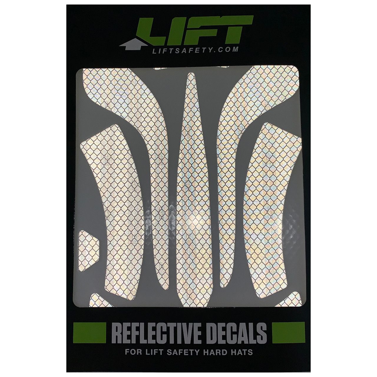 DAX LIFT REFLECTIVE DECAL KITS FOR HARD HATS WHITE- HDRD-20WH