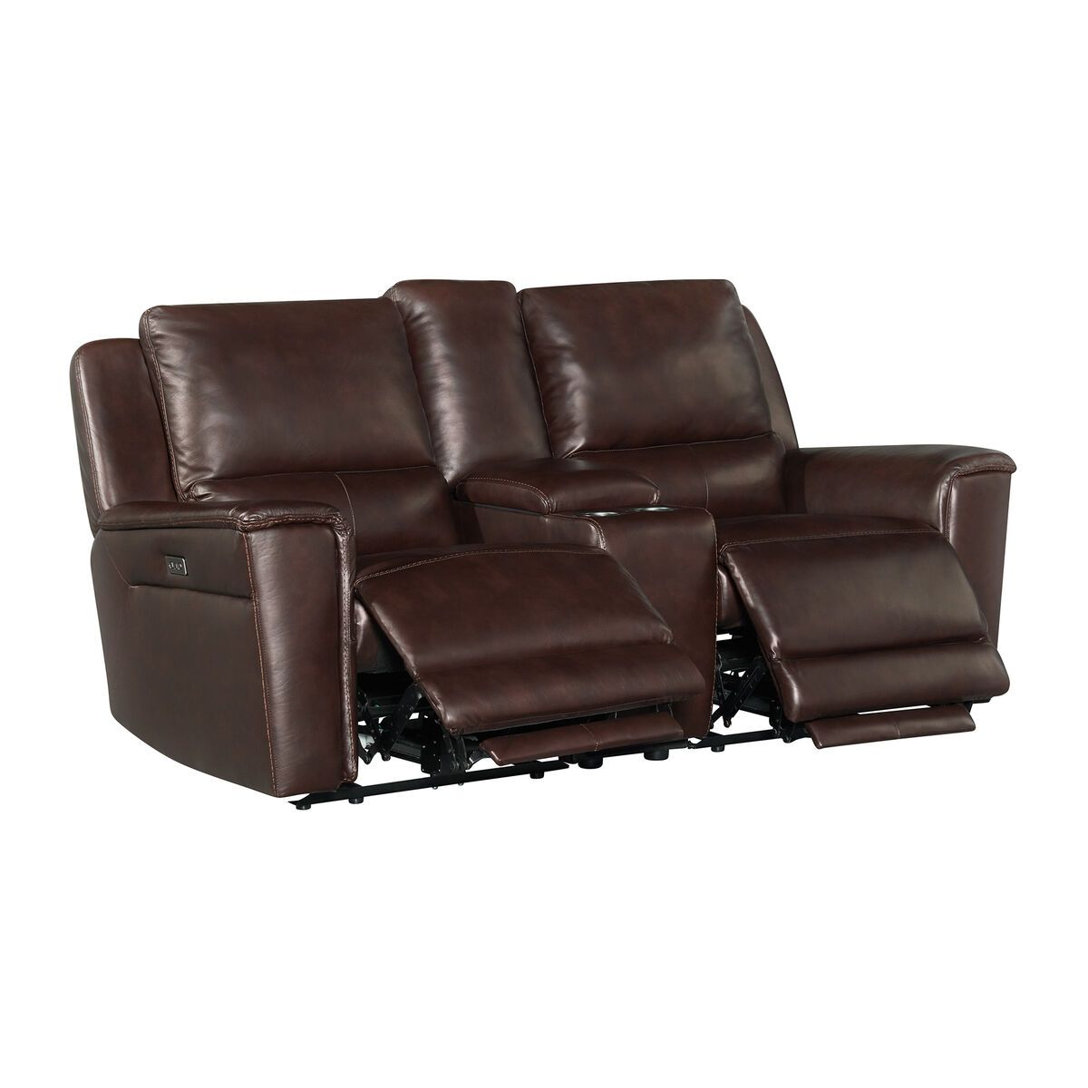 Pantera Power Motion Loveseat with Console in Palais Dark Brown U-5340-8682-285PSP
