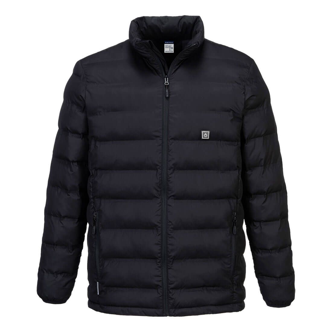 Portwest Ultrasonic Heated Tunnel Jacket Black S557, Size: 3XL