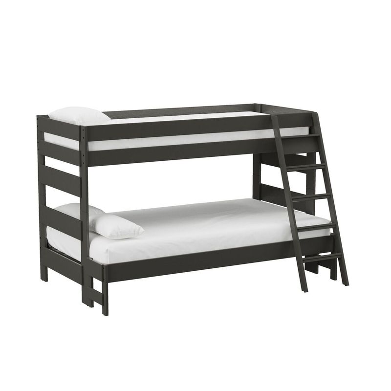 Cali Kids Complete Twin Over Full Bunk with Ladder in Grey MY-10700-3-TF3