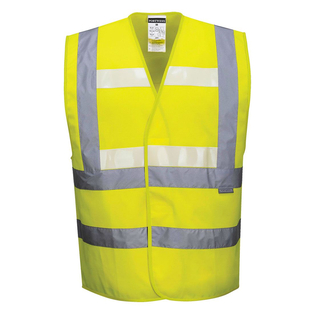 Portwest Glowtex Vest, Color: Yellow, Size: S/M