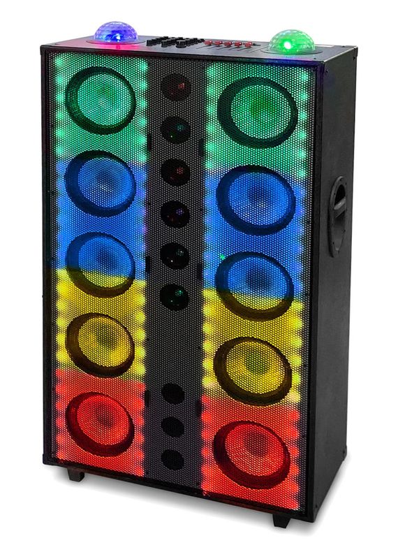 Technical Pro Ten x 8" BT LED Speaker w/ LED Running Lights USB/SD Card xPARTY2