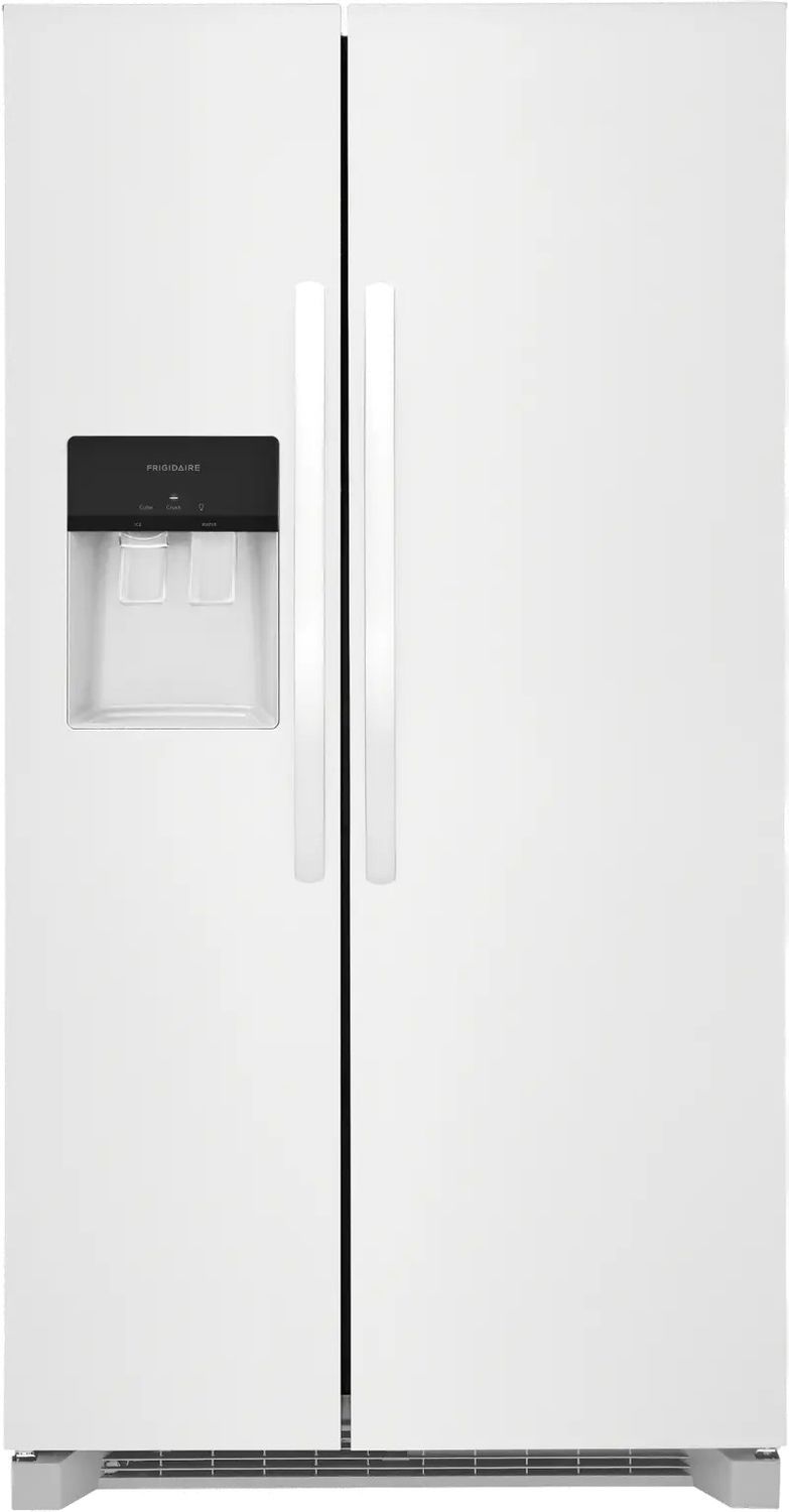 Frigidaire 25.6 Cu Ft SD SxS Refrigerator - White FRSS2623AW