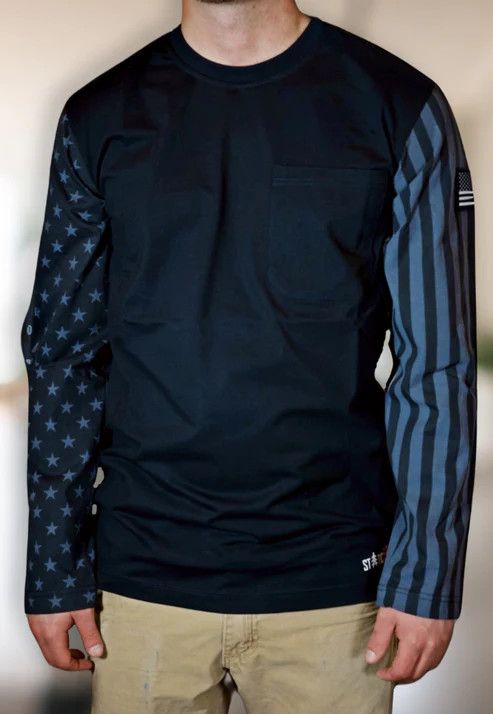 **STATIC FR American Flag Sleeves Shirt