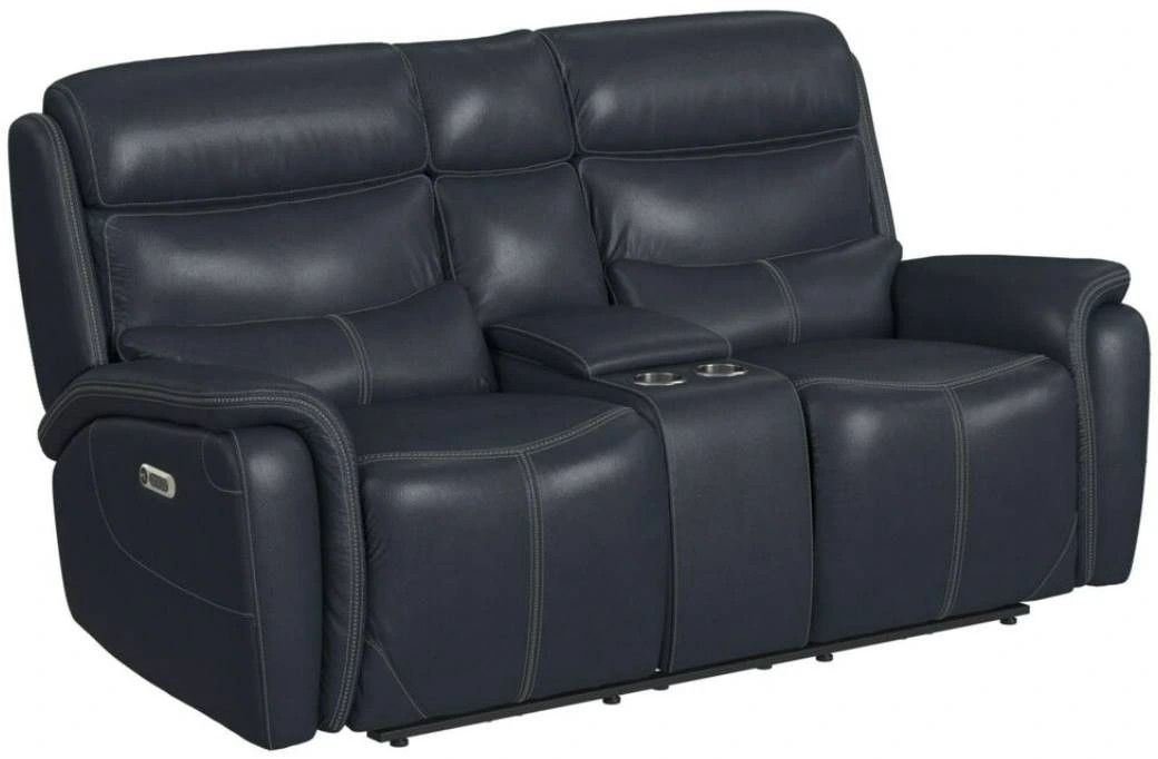 Aruba Power Motion Loveseat Pebble Navy (U-9070-8202-285PP)